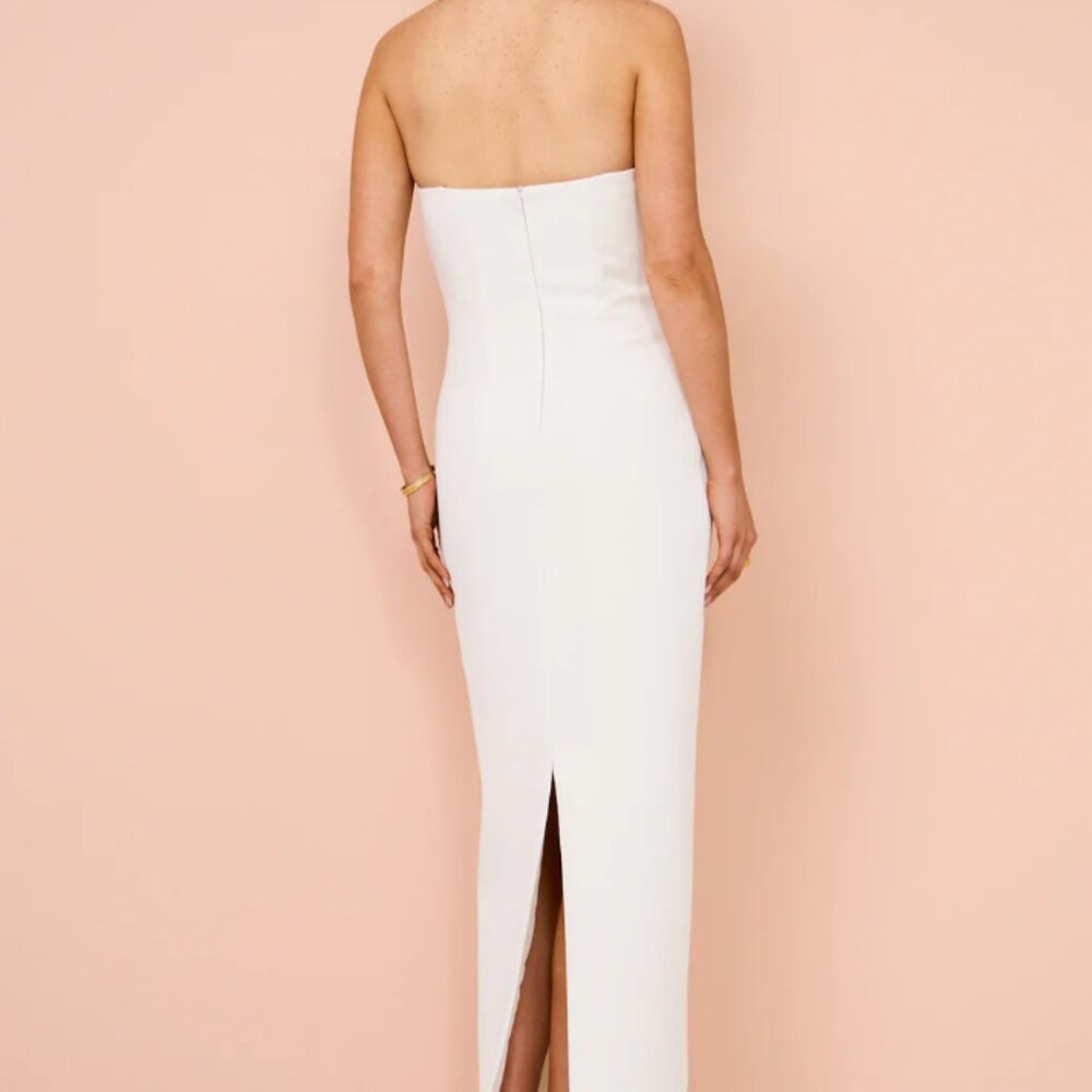 Carolyn Bassett Inspired Manning Cartell Strapless Cream Dress - Picture 5 of 7